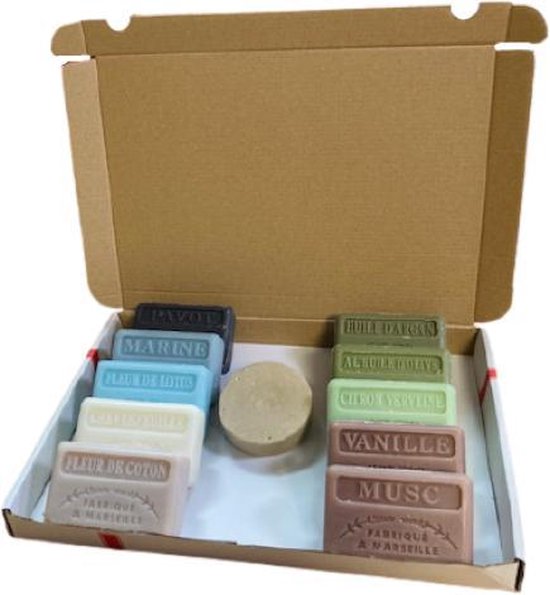 XL Cadeau pakket franse zeep savon de marseille + shampoo bar | bol.com