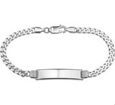 Graveerarmband Zilver Gourmet Plaat 8 mm 20 cm