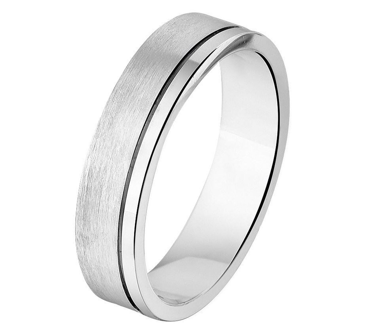 Gerhodineerd Zilver Ring A202 - 5 Mm Zonder Cz 1315157