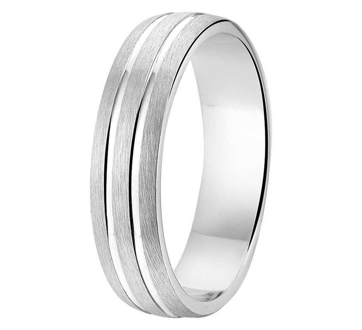 Gerhodineerd Zilver Ring A304 - 5 Mm Zonder Steen 1315261