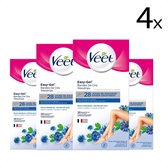 Veet Ontharingsstrips  - Benen & Lichaam - Gevoelige Huid - Easy-Gelwax - 20 stuks x4