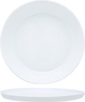 Alba Wit Dessertborden D21,7xh1,4cm  - Aardewerk