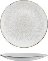 Cosy en Trendy Murano Vintage Plat Bord Beige 27,5 cm - Set van 6 stuks