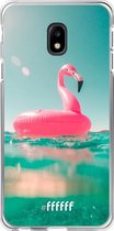 Samsung Galaxy J3 (2017) Hoesje Transparant TPU Case - Flamingo Floaty #ffffff