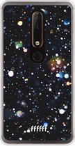 Nokia 6 (2018) Hoesje Transparant TPU Case - Galactic Bokeh #ffffff