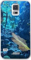 Samsung Galaxy S5 Hoesje Transparant TPU Case - Coral Reef #ffffff