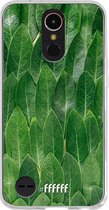 LG K10 (2017) Hoesje Transparant TPU Case - Green Scales #ffffff