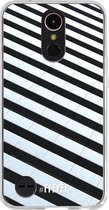 LG K10 (2017) Hoesje Transparant TPU Case - Mono Tiles #ffffff
