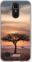 LG K10 (2017) Hoesje Transparant TPU Case - Tanzania #ffffff