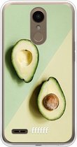 LG K10 (2018) Hoesje Transparant TPU Case - Avocado Aficionado #ffffff