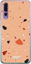 Huawei P30 Hoesje Transparant TPU Case - Terrazzo N°5 #ffffff