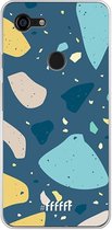 Google Pixel 3 XL Hoesje Transparant TPU Case - Terrazzo N°7 #ffffff