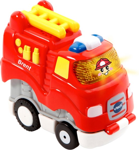 VTechToet Toet Auto's Press & Go Brent Brandweer - Educatief Babyspeelgoed - 1.5 tot 5 Jaar