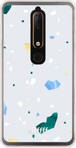 Nokia 6 (2018) Hoesje Transparant TPU Case - Terrazzo N°2 #ffffff