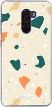 Xiaomi Pocophone F1 Hoesje Transparant TPU Case - Terrazzo N°1 #ffffff