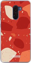 Xiaomi Pocophone F1 Hoesje Transparant TPU Case - Terrazzo N°4 #ffffff