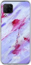 Huawei P40 Lite Hoesje Transparant TPU Case - Abstract Pinks #ffffff