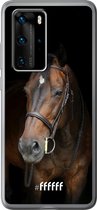 Huawei P40 Pro Hoesje Transparant TPU Case - Horse #ffffff