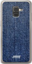 Samsung Galaxy A8 (2018) Hoesje Transparant TPU Case - Denim #ffffff