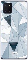 Samsung Galaxy Note 10 Lite Hoesje Transparant TPU Case - Mirrored Polygon #ffffff