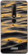 Nokia X6 (2018) Hoesje Transparant TPU Case - Water Waves #ffffff