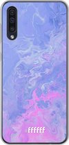 Samsung Galaxy A30s Hoesje Transparant TPU Case - Purple and Pink Water #ffffff
