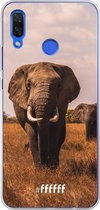 Huawei Nova 3 Hoesje Transparant TPU Case - Elephants #ffffff