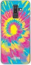 Samsung Galaxy J8 (2018) Hoesje Transparant TPU Case - Psychedelic Tie Dye #ffffff