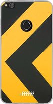 Huawei P8 Lite (2017) Hoesje Transparant TPU Case - Safety Stripes #ffffff