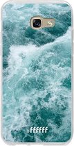 Samsung Galaxy A5 (2017) Hoesje Transparant TPU Case - Whitecap Waves #ffffff