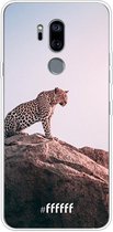LG G7 ThinQ Hoesje Transparant TPU Case - Leopard #ffffff