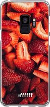 Samsung Galaxy S9 Hoesje Transparant TPU Case - Strawberry Fields #ffffff