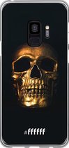 Samsung Galaxy S9 Hoesje Transparant TPU Case - Gold Skull #ffffff