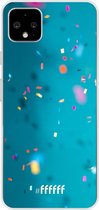 Google Pixel 4 XL Hoesje Transparant TPU Case - Confetti #ffffff