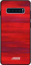 Samsung Galaxy S10 Plus Hoesje TPU Case - Scarlet Canvas #ffffff