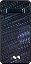 Samsung Galaxy S10 Plus Hoesje TPU Case - Moving Stars #ffffff