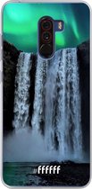 Xiaomi Pocophone F1 Hoesje Transparant TPU Case - Waterfall Polar Lights #ffffff