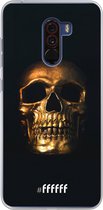 Xiaomi Pocophone F1 Hoesje Transparant TPU Case - Gold Skull #ffffff