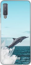Samsung Galaxy A7 (2018) Hoesje Transparant TPU Case - Dolphin #ffffff