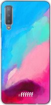 Samsung Galaxy A7 (2018) Hoesje Transparant TPU Case - Abstract Hues #ffffff
