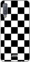 Samsung Galaxy A7 (2018) Hoesje Transparant TPU Case - Checkered Chique #ffffff