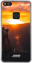 Huawei P10 Lite Hoesje Transparant TPU Case - Rock Formation Sunset #ffffff