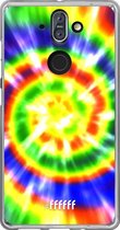 Nokia 8 Sirocco Hoesje Transparant TPU Case - Hippie Tie Dye #ffffff