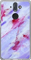Nokia 8 Sirocco Hoesje Transparant TPU Case - Abstract Pinks #ffffff
