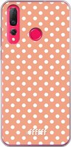 Huawei P30 Lite Hoesje Transparant TPU Case - Peachy Dots #ffffff