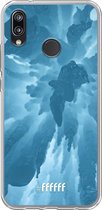 Huawei P20 Lite (2018) Hoesje Transparant TPU Case - Ice Stalactite #ffffff