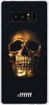 Samsung Galaxy Note 8 Hoesje Transparant TPU Case - Gold Skull #ffffff