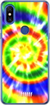 Xiaomi Mi Mix 3 Hoesje Transparant TPU Case - Hippie Tie Dye #ffffff