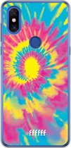 Xiaomi Mi Mix 3 Hoesje Transparant TPU Case - Psychedelic Tie Dye #ffffff