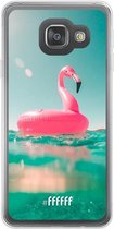 Samsung Galaxy A3 (2016) Hoesje Transparant TPU Case - Flamingo Floaty #ffffff